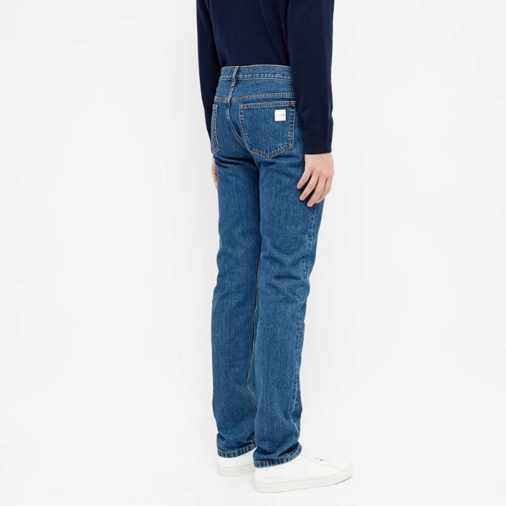 APC x Carhartt wip Mens 34 L35 standard blue jeans button fly cotton straight